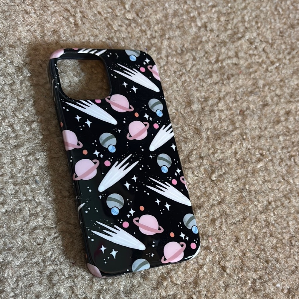 Stylish Black and Pink Space Phone Case